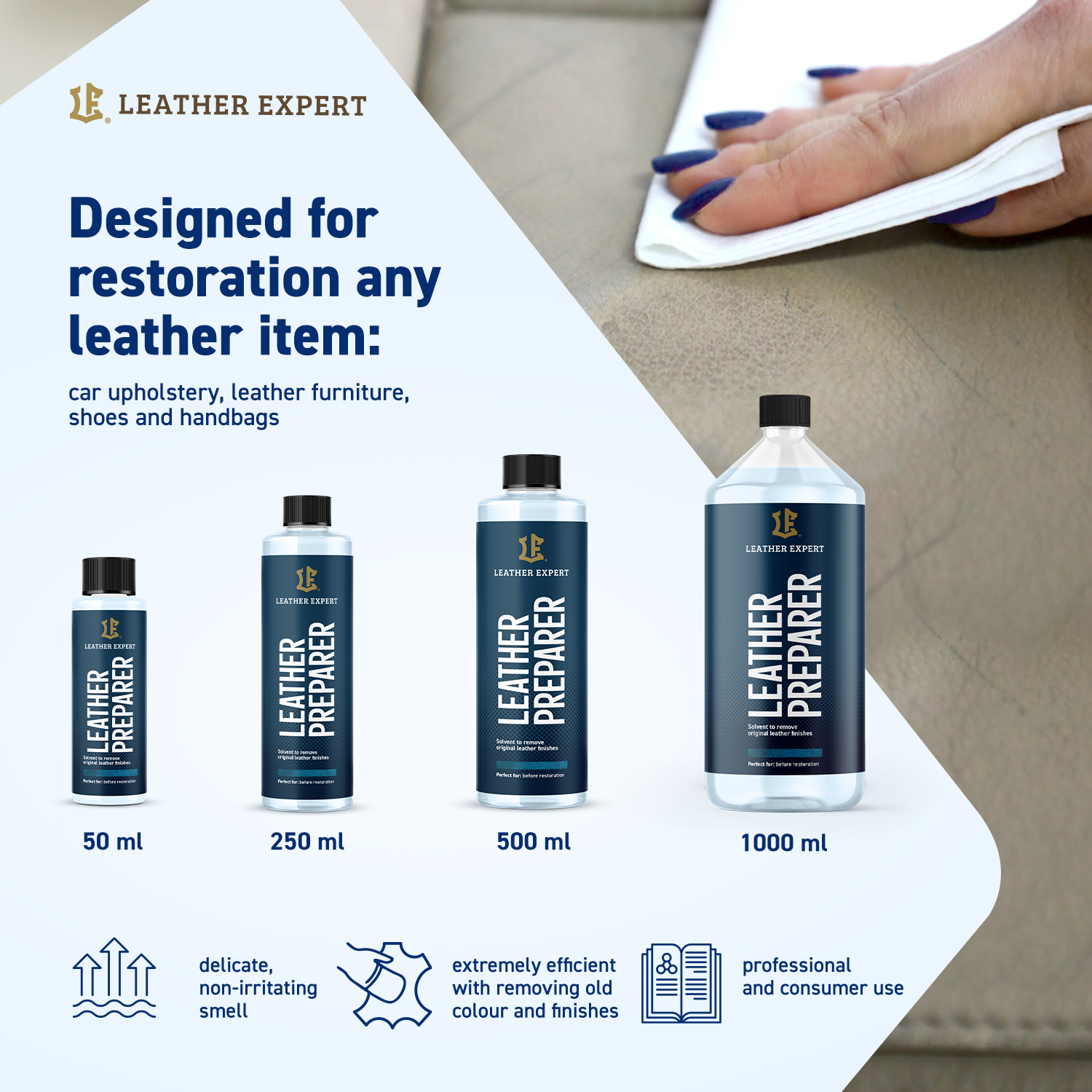 Leather Preparer - zmywacz do skóry naturalnej - obrazek 3